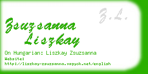 zsuzsanna liszkay business card